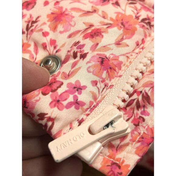 Old Navy Baby Girls' Water-Resistant Floral Puffer Jacket With Bear Ears 3-6 Mon - Picture 8 of 10